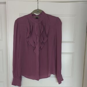 Ann Taylor Lavender Silk Blouse